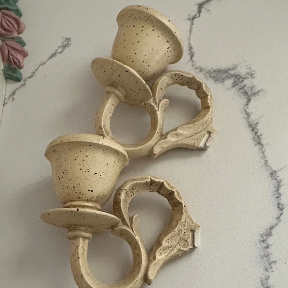 Vintage Style Wall Sconce Mirrors with Candle Holders